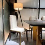 DT 09 - Luxury Versace-Inspired Dining Table – Natural Veneer Open Paint + Hollow Versace Pattern + Premium Head Base - Image 2