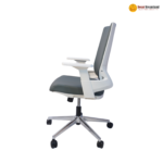 MD 2202B Ergonomic Office Chair – Moulded Foam | Nylon Back Frame | Chrome Base | PU Noiseless Casters - Image 3