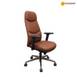 AM 2410B Premium Executive Chair – PU Leather + Foam + Aluminium Base - Image 2