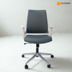 MD 2202B Ergonomic Office Chair – Moulded Foam | Nylon Back Frame | Chrome Base | PU Noiseless Casters