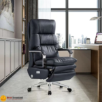 🪑 S002 Office Chair – Black | Genuine Leather Executive Seating  Luxury Finish • Superior Comfort • Heavy-Duty Build