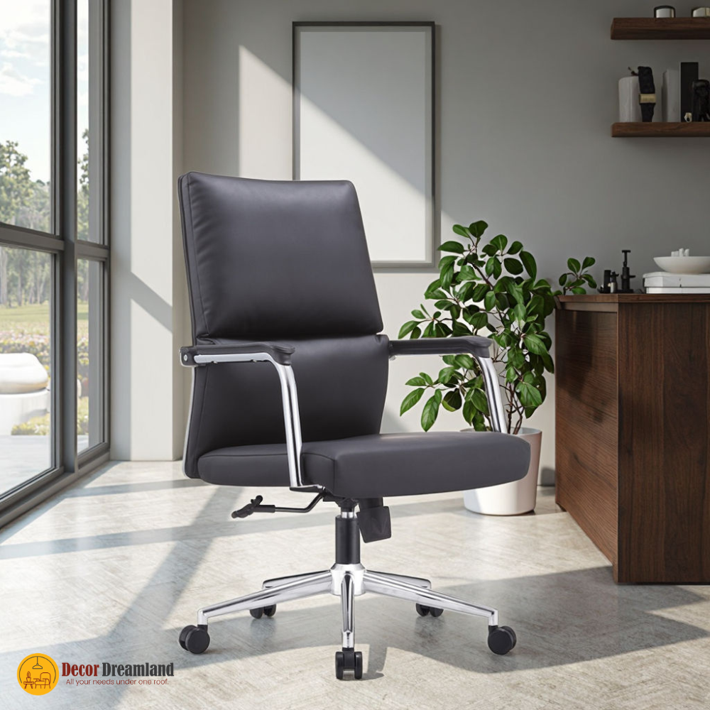 1 🪑 B-121 Office Chair | Grey Modern Comfort • Strong Build • Professional Performance - Image 1