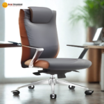 🪑 MD 2210A Ergonomic Office Chair – Grey  Premium Comfort • Smooth Recline • Modern Office Seating