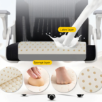 🪑 309 Ergonomic Mesh Office Chair with Headrest & 2D Armrests – Black Mesh Executive Task Chair - Image 11