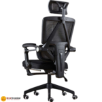 🪑 899 Ergonomic Office Chair | White Frame & Black Mesh  Headrest & Footrest • Advanced Ergonomics • Premium Comfort - Image 7