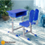 TN-A0015 Adjustable Classroom Desk & Chair Set  Blue Eco-Friendly PP Plastic School Furniture for Children