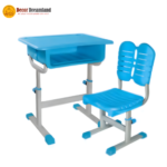 TN-A0016 Adjustable Classroom Desk & Chair Set  Blue Eco-Friendly PP Plastic School Furniture for Children - Image 3