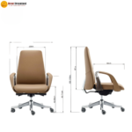 🪑 MD 2212B Ergonomic Office Chair | Aluminum Base with Noiseless Casters  Advanced Ergonomics • Smooth Recline • Premium Office Seating - Image 2