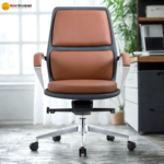 🪑 2215 B Office Chair | PU Upholstery  Comfort Cushioning • Strong Build • Modern Office Seating