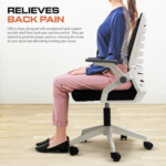 🪑 309 Ergonomic Mesh Office Chair with Headrest & 2D Armrests – Black Mesh Executive Task Chair - Image 15