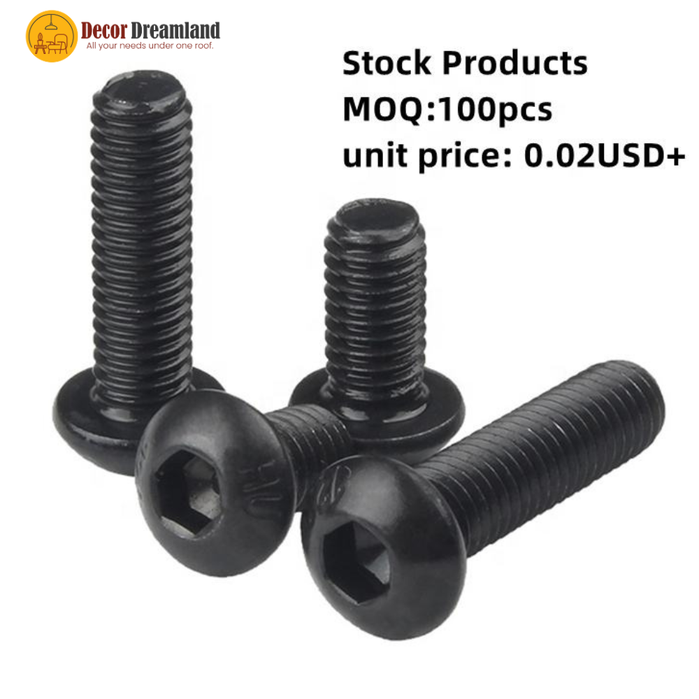3 Socket Cap Head Screws — High-Strength Alloy Steel Fasteners - Image 1