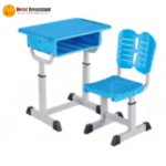 TN-A0010 Student Lunch Break Sleeping Desk Set  Height-Adjustable & Foldable School Desk Chair | Plastic + Metal Construction