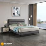 1022# Premium Bed Frame – Fabric Upholstery + Solid Wooden Structure + Foam Padding + Slat Support (180×200 cm) - Image 5