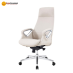 🪑 SH2132-1 / 803A Office Chair – White | PU Leather Seating  Elegant • Comfortable • Professional Office Solution - Image 2