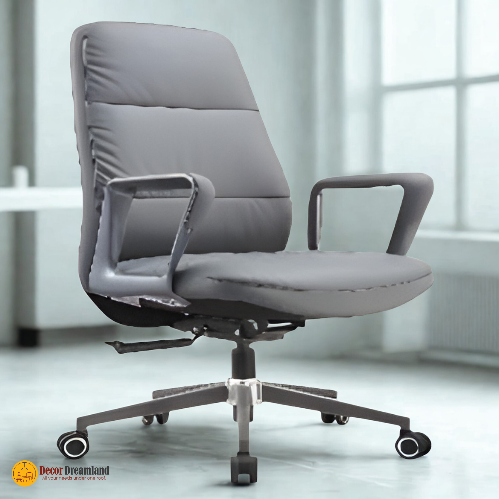 3 🪑 B-999 Office Chair | PU Leather with Metal Legs Elegant Comfort • Strong Support • Modern Office Seating - Image 1