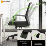 🪑 2506-B Ergonomic Office Chair | Black  Modern Comfort • Breathable Design • Reliable Performance - Image 5