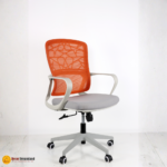 🪑 2356-B Red Modern Ergonomic Office Chair – Breathable Mesh Back, Foam Cushion & Nylon Base - Image 3