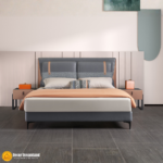 1039# – Premium Fabric Bed Frame Material: Fabric + Wooden Structure + Foam + Slat - Image 7