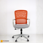🪑 2356-B Red Modern Ergonomic Office Chair – Breathable Mesh Back, Foam Cushion & Nylon Base - Image 2