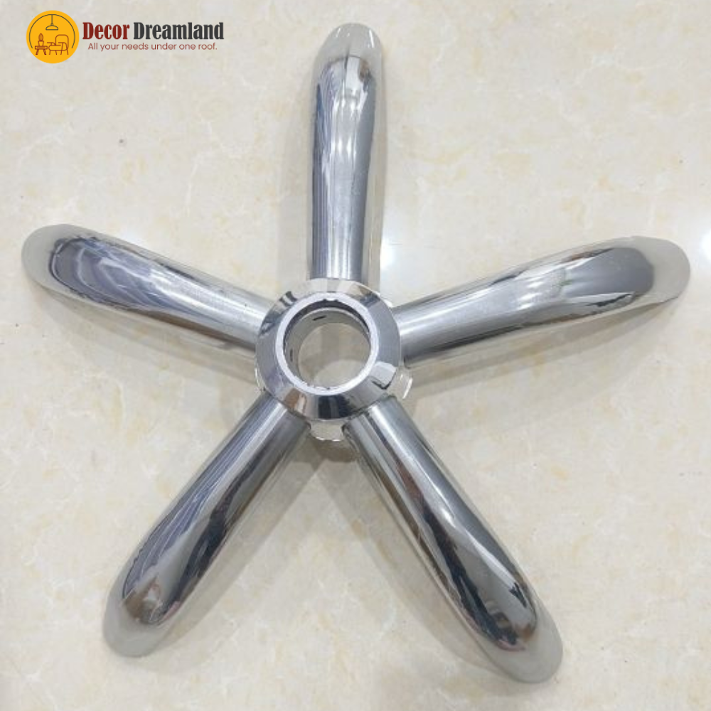 5 Aluminum Office Chair Wheel Base – Premium Heavy-Duty Base - Image 1