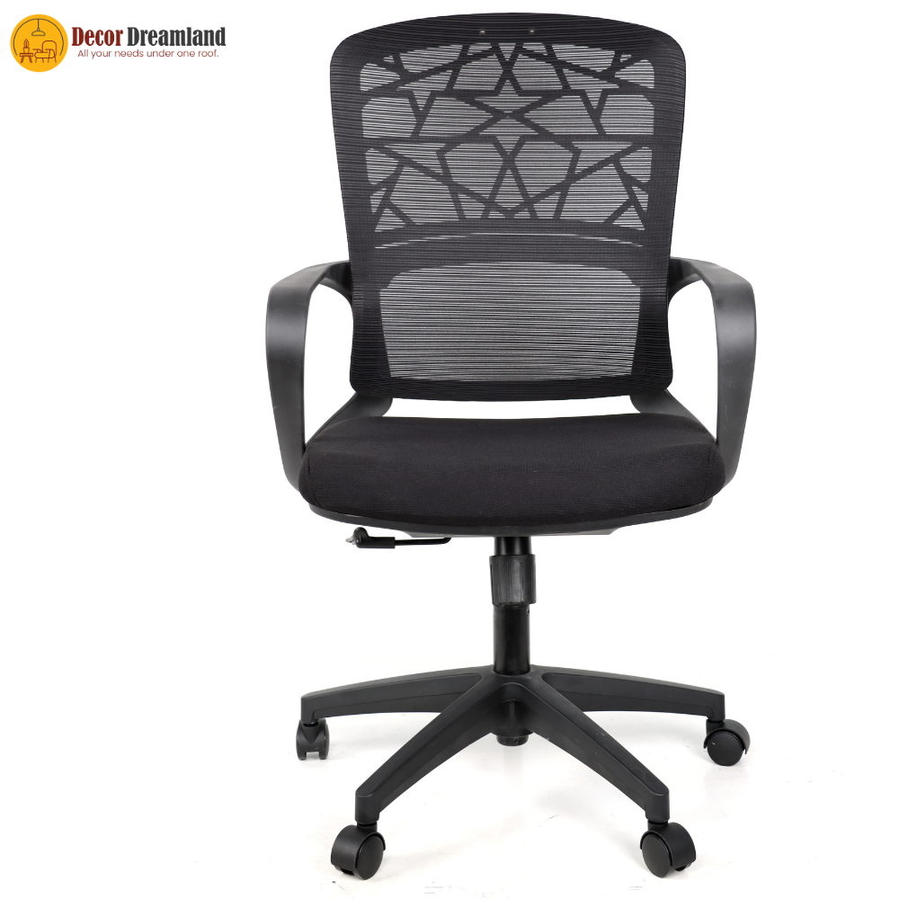 6 🪑 A140-3 – Black High Back (LB) Office Chair - Image 1