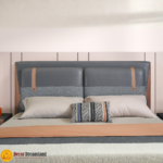 1039# – Premium Fabric Bed Frame Material: Fabric + Wooden Structure + Foam + Slat - Image 3