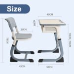 🪑 TN-A0018 Modern Single Student Desk & Chair  Durable Metal School Furniture for Primary Students