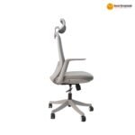 XY-909A Ergonomic Office Chair – White Moulded Foam Seat, Mesh Back, Class-3 Gas Lift, One-Lock Tilt & 330mm Nylon Base - Image 3