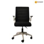 🪑 309 Ergonomic Mesh Office Chair with Headrest & 2D Armrests – Black Mesh Executive Task Chair - Image 2