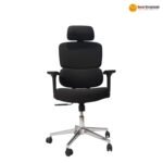 Model V04 Ergonomic Office Chair – Black Fabric, 3D Armrests, Adjustable Back, Class-4 Gas Lift & Lock Mechanism - Image 4
