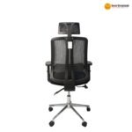 🪑 910H Ergonomic Mesh Office Chair – Black with Tilt Mechanism & Functional Armrests - Image 3