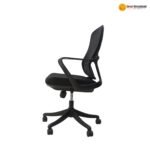 🪑 2356-A Black Ergonomic Mesh Office Chair | Foam Cushion & Iron Frame  Modern Design • Daily Comfort • Reliable Office Seating - Image 3