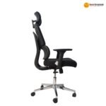 Model V04 Ergonomic Office Chair – Black Fabric, 3D Armrests, Adjustable Back, Class-4 Gas Lift & Lock Mechanism - Image 3