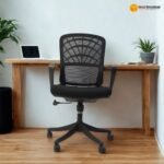 2356B – Black Office Chair | Mesh + Foam Comfort + Metal Frame + Nylon Base