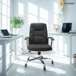 AF245 Premium Office Chair – PU Leather, High-Density Foam & Chrome Base