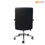 B 100 BLACK – Premium Synthetic Leather Office Chair  Strong Build | Comfortable Seating | Professional Black Finish - Image 3