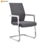 🪑 803D Ergonomic Office Chair | White Frame Mesh Design  Fresh Look • Everyday Comfort • Durable Office Seating