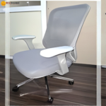 🪑 SH-02-3LB Ergonomic Office Chair | Fabric & Mesh Seating  Comfort Focused • Breathable Design • Everyday Office Performance - Image 3