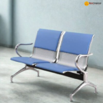B02-A Black Heavy-Duty Steel Beam Seating Chair  Heavy-Duty Steel • Solid PP Support • Commercial Grade Seating - Image 10