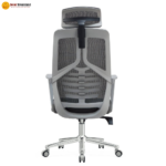 🪑 717 Ergonomic Mesh Office Chair with Foam Seat & Chrome Base | Grey   Heavy-Duty Support • Smooth Adjustments • Long-Lasting Performance - Image 3