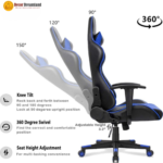 🪑 GC-1001-1 Executive Office Chair | Blue PU Leather | 2D Adjustable Arms  Modern Design • Premium Comfort • Strong Build - Image 4