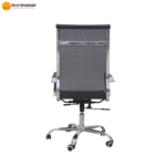 🪑 CK02B Ergonomic Office Chair | Black Mesh & PU with Chrome Base  Breathable Comfort • Modern Design • Reliable Office Seating - Image 5