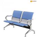 B02-A Black Heavy-Duty Steel Beam Seating Chair  Heavy-Duty Steel • Solid PP Support • Commercial Grade Seating - Image 9