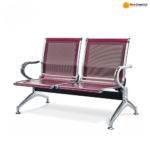 B02-A Black Heavy-Duty Steel Beam Seating Chair  Heavy-Duty Steel • Solid PP Support • Commercial Grade Seating - Image 8