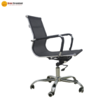 🪑 CK02B Ergonomic Office Chair | Black Mesh & PU with Chrome Base  Breathable Comfort • Modern Design • Reliable Office Seating - Image 6
