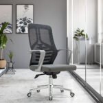 🪑 717B Ergonomic Office Chair | Grey Mesh  Professional Comfort • Heavy-Duty Build • Reliable Performance - Image 3