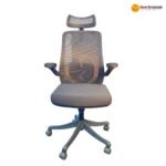 🪑 313A Ergonomic Office Chair | Grey Mesh  Modern Design • Everyday Comfort • Durable Construction - Image 4