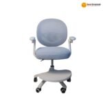 🪑 923 Ergonomic Office Chair | White Frame & Blue Mesh  Modern Design • Daily Comfort • Lightweight Office Seating - Image 4
