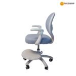 🪑 923 Ergonomic Office Chair | White Frame & Blue Mesh  Modern Design • Daily Comfort • Lightweight Office Seating - Image 2