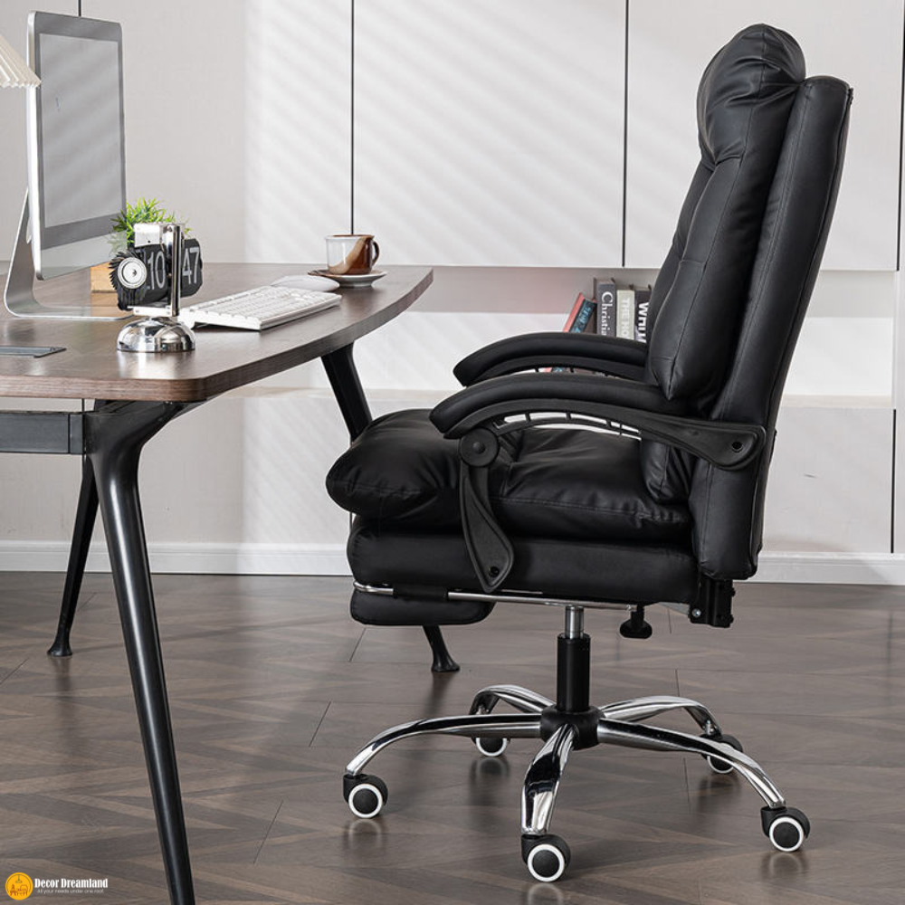 1 🪑 A052 Ergonomic Office Chair | Black Mesh with Foam Seat & Nylon Base Modern Comfort • Breathable Design • Durable Office Seating - Image 1